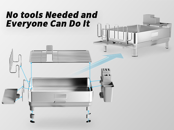 large dish racks for kitchen counter