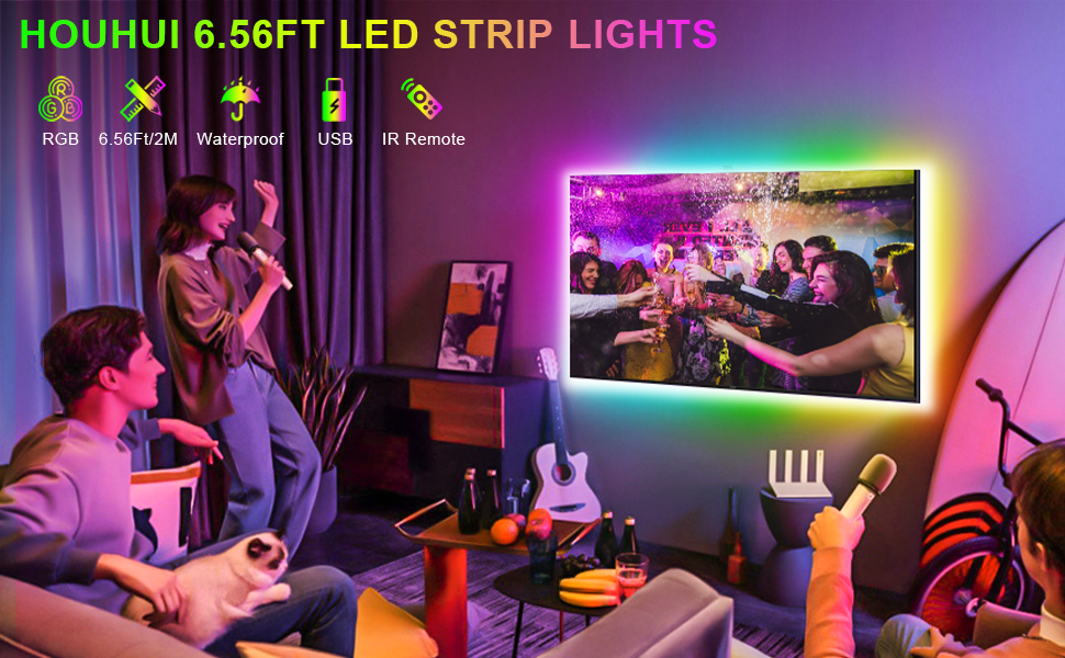 6.56ft led strip lights for tv backlight