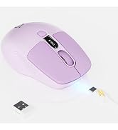 SEUNKWANG EWEADN Q1 Wireless Mouse, BT & 2.4G Silent Mouse Quiet Click with 1600 DPI Levels, Batt...