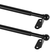 KXLife 2 Pack Small Curtain Rod 18-30 inch, 1/2