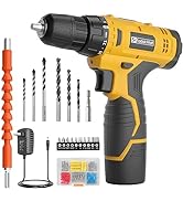 FADAKWALT Cordless Drill Set,12V Power Drill Set with Battery and Charger, compact Driver/Drill B...
