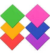 Resinta 120 Pieces Cocktail Napkin Neon Napkins Beverage Luncheon Paper Napkins 2 Ply for Party F...