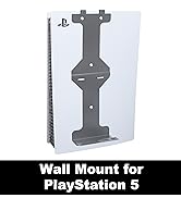 Funturbo PS5 Wall Mount Stand, PS5 Mount on Wall Kit Vertical Stand for PlayStation 5 Original (D...