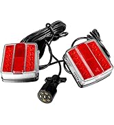 WUSHIXAN Magnetic Trailer Light Kit With 7-Pin Plug, IP68 Waterproof, 24-foot Cable, DOT Certifie...