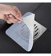 Silicone Tub Stopper Floor Drain Cover, 2 Pieces Sewer Anti-Odor Mat Deodorizing Drain Plugs for ...