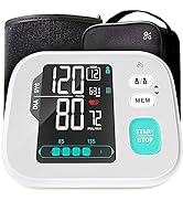 Greater Goods Premium Blood Pressure Monitor, Upper Arm with Large Backlit LCD, White