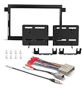 NuIth Double DIN Installation Kit W/Radio Wire Antenna Adapter for Select 2004-2010 Ford Edge/Exp...