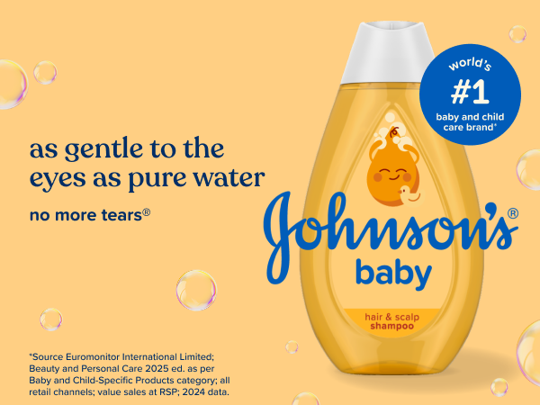 tear free baby shampoo as gentle to the eyes as pure water from johnsons baby
