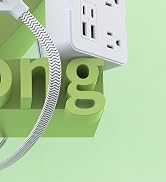 DEPOW 2 Prong to 3 Prong Adapter Power Strip - 6 Outlets & 4 USB Ports (2 USB-C), 1050J Two Prong...