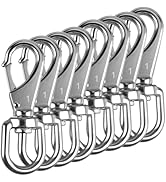 KINLINK 304 Stainless Steel Swivel Snap Hooks, 8 Pack 3.5 Inch Flag Pole Clips, Heavy Duty Spring...