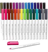 Permanent Marker, 30 Colors Ultra Fine Point, Assorted Colors, Works on Plastic,Wood,Stone,Metal ...