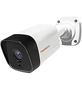 TIGERSECU 5MP Super HD 4-in-1 Security Camera with OSD Switch, for TVI/CVI/AHD/D1 DVR, Weatherpro...