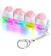 Keyboard Fidget Toys for Adults Keyboard Clicker with LED Light Keychain Fidget Sensory Fun Toys ...