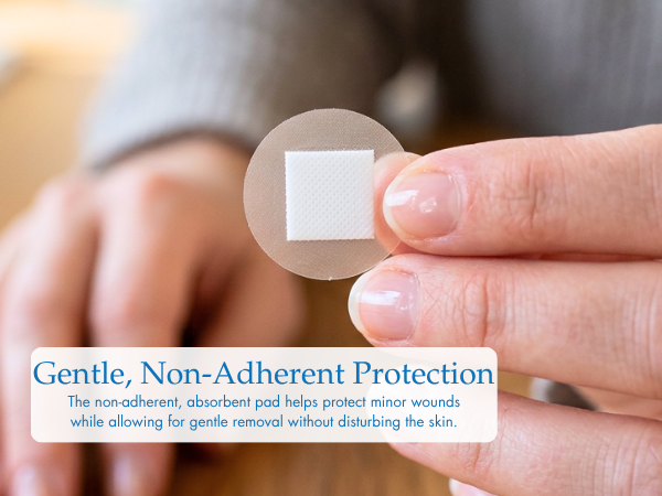 Gentle Non Adherent Pad to protect wound