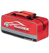 General Medi 127-Pieces Roadside Car Emergency Kit Include Mini First Aid Kit, Jumper Cables,Tow ...