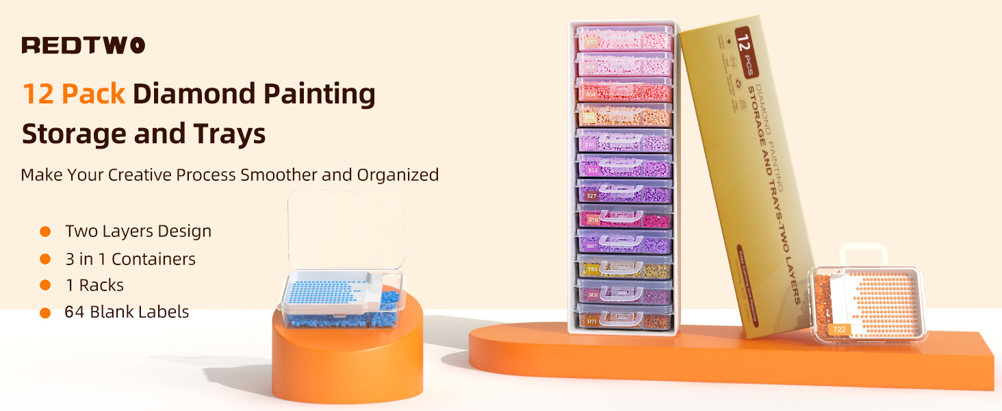 12pack diamond paiting storage