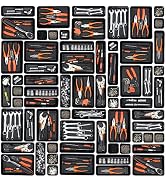 Giklux 45 Pack Tool Box Organizer Tray Divider, Toolbox Desk Drawer Organizer,Garage Organization...