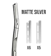 ZOMCHI Dermaplaning Tool, Dermaplaning Razor for Women & Men, Reusable Eyebrow Razor with 11 Refi...
