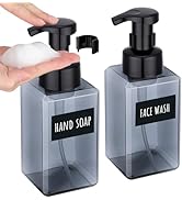 Segbeauty Empty Foam Soap Dispenser Pump Bottles 15.2oz 2pcs, Refillable Foaming Hand Soap Dispen...