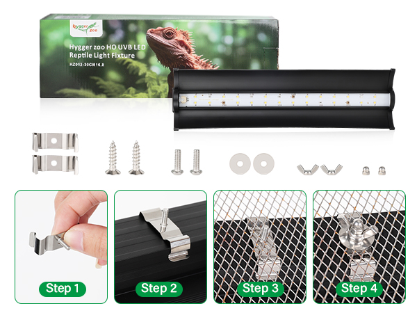 Terrarium Hood Comes with Desert 10.0 UVB T8 Lamp