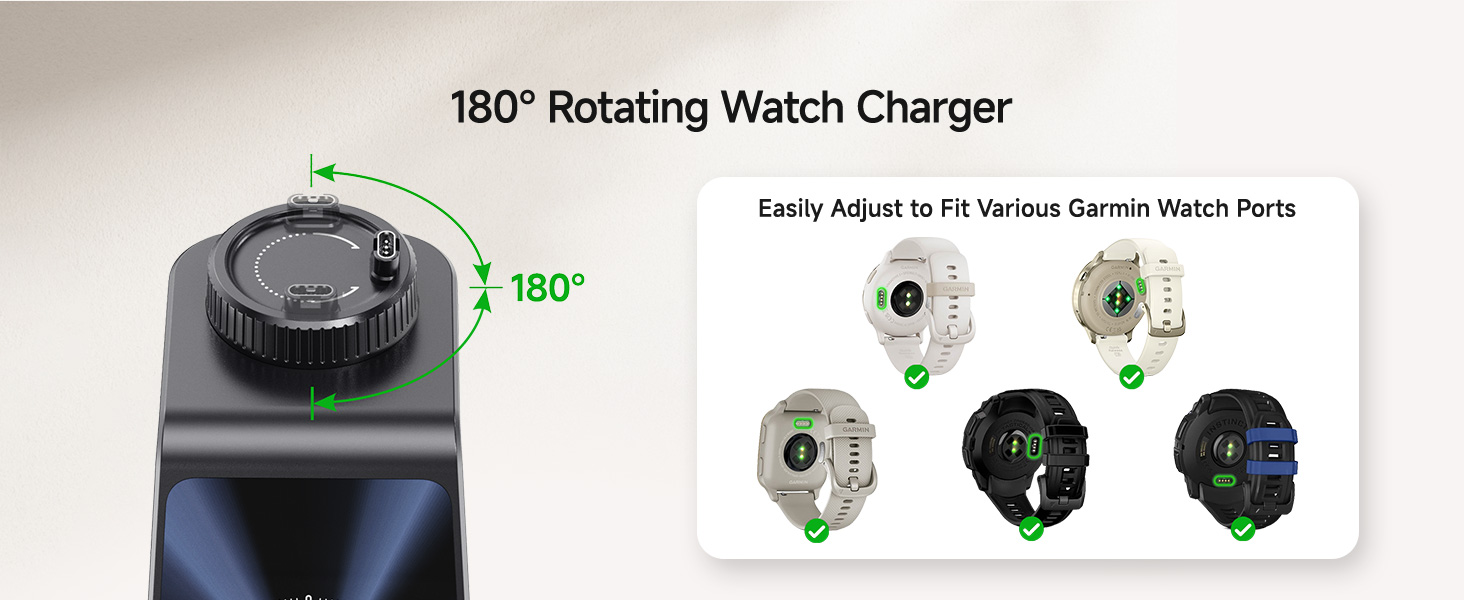 garmin watch charging station