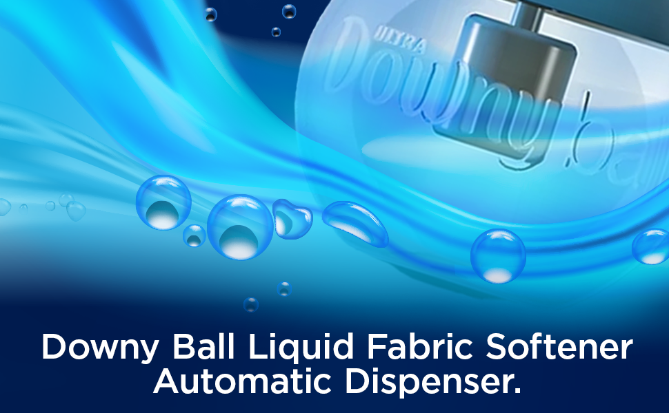 Downy Ball automatic fabric softener dispenser for easy laundry care.