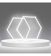 12-Pack LED Hexagon Garage Light: 12700LM Car Detailing Shop Light, DIY Splicing Ceiling & Wall D...