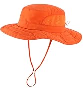 Connectyle Kids Foldable Wide Brim Sun Hat UPF 50+ Sun Protection Bucket Hats Breathable Summer B...