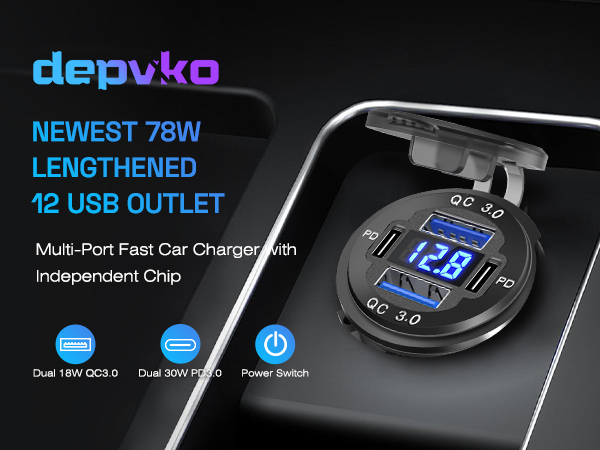 12V USB Outlet