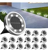 INCX Solar Lights Outdoor,16 Pack Solar Lights Outdoor Waterproof, Solar Garden Lights Landscape ...