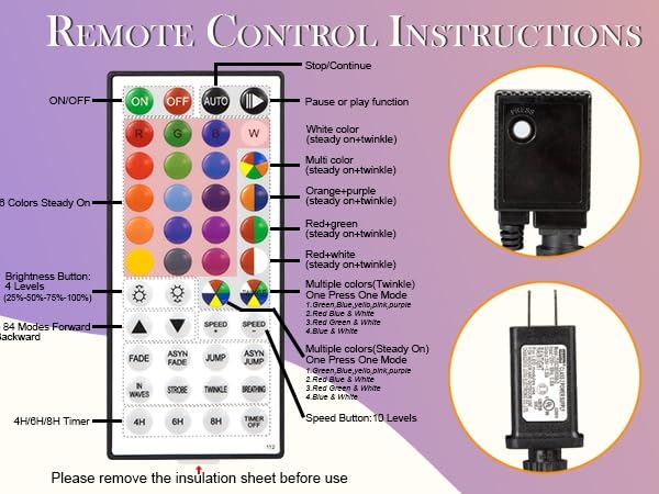 remote control instructions