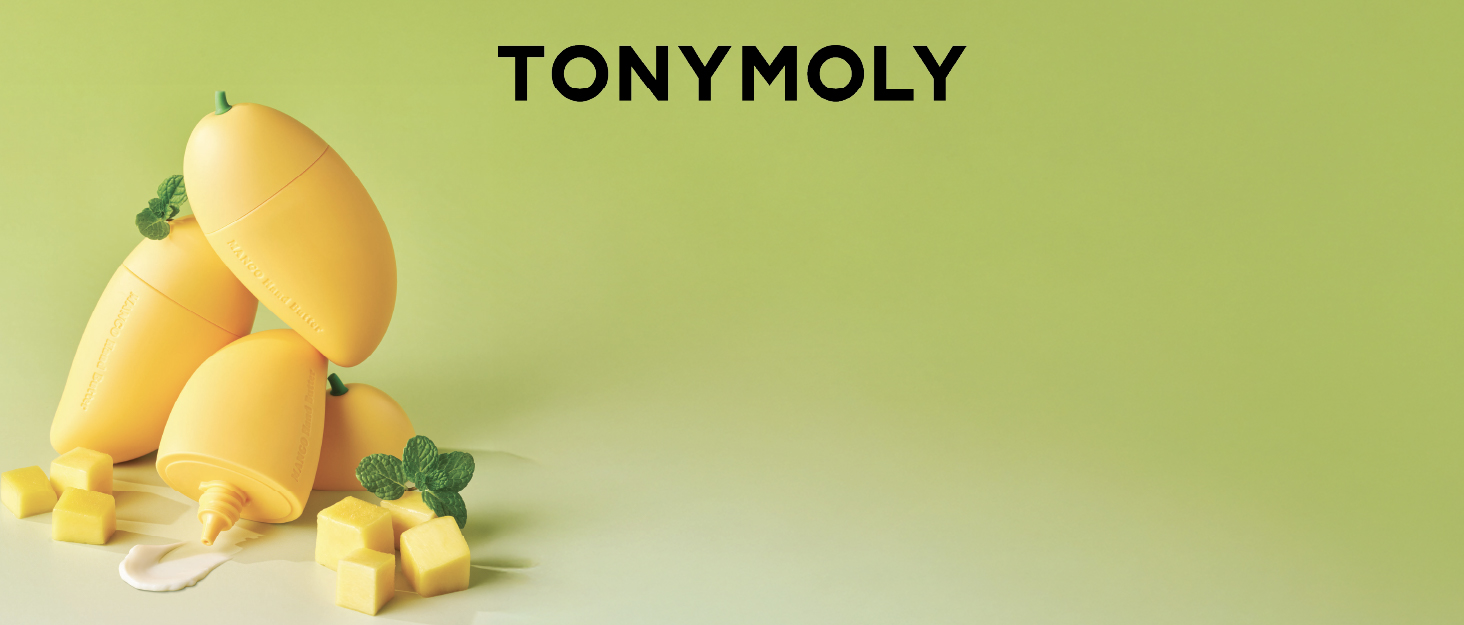 TONYMOLY logo with their mango hand cream