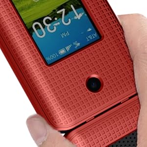 Case for AT&T Cingular Flex 2 / Cricket Debut Flex flip phone case red