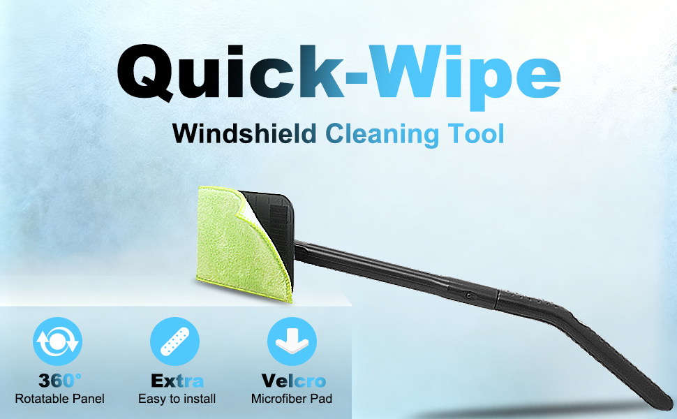 microfiber windshield cleaning tool