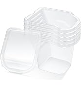 Mister Rui 4 Inch Paint Bucket Liners with Lid, 6 Pack, Paint Pan Liners, Paint Cups for Painting...