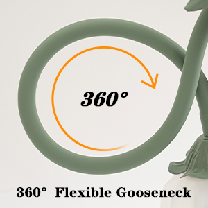 flexible gooseneck flower table nightstand lamp night light