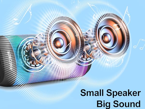 Loud portable bluetooth speaker bluetooth with full rage of audio high-fidelity sound