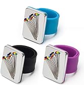 Coitak 3 PCS Magnetic Pin Holder Wrist Band, Magnetic Wrist Sewing Pincushion with Wristband for ...