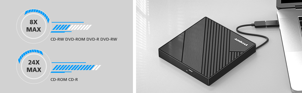 Fast CD DVD Writer /Reader/Burner