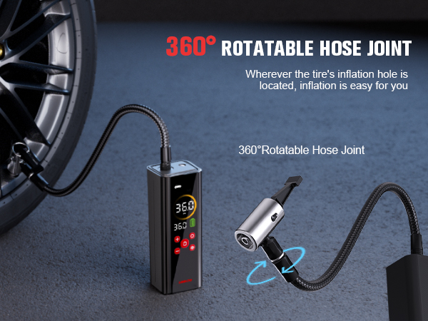 portable air pump for car tires