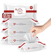 MEDIWIPER 80ct Unscnted Alcohol-Free Hand Sanitizing Wipes, Wet Wipe, Hand Sanitizer (320 Wipes (...