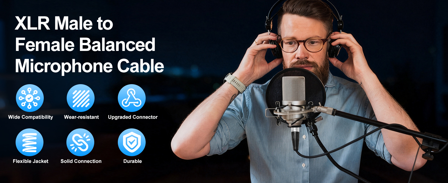 XLR cables, XLR cable, microphone cable, mic cable