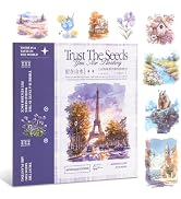 RISYPISY Pre-Cut Washi Tape Sticker 50 Sheet-388pcs Washi Stickers for Journaling Ephemera for Ju...