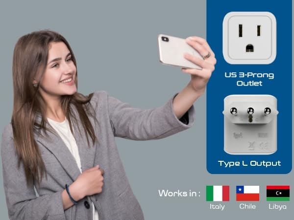 us to Italy power adapter