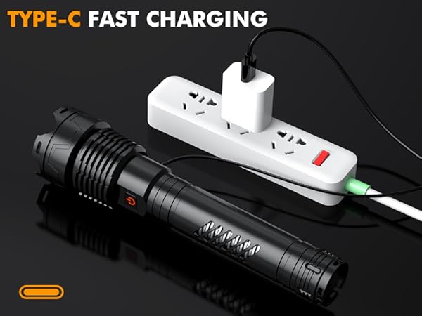 led flashlight rechargeable