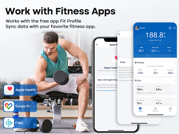 syncs with fitness app