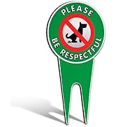No Pooping Dog Signs for Yard | Dog Stake for Yard Pick Up After Your Dog Sign | No Dogs Peeing -...