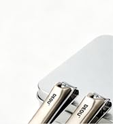 DEOU 3-in-1 Professional Nail Clipper Set - Stainless Steel Large/Medium Flat-Edge Clippers with ...