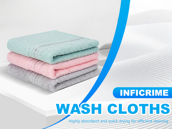 100% Cotton Wash Cloths