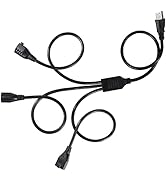 1 to 3 Extension Cord Splitter Cable - 3 Prong 1 to 3 Outlet Power Splitter Extension Cord 3 Way ...